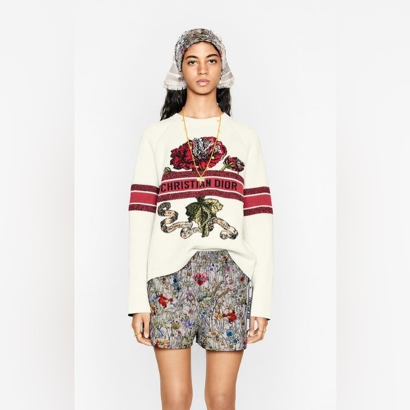 CHRISTIAN DIOR Curise Graphic Print Sweater - Picture 1 of 6